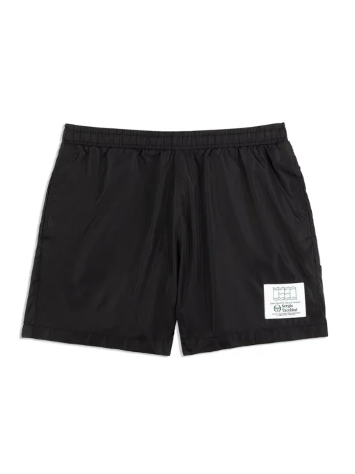 Sergio Tacchini Nylon<Onda Short- Black Beauty