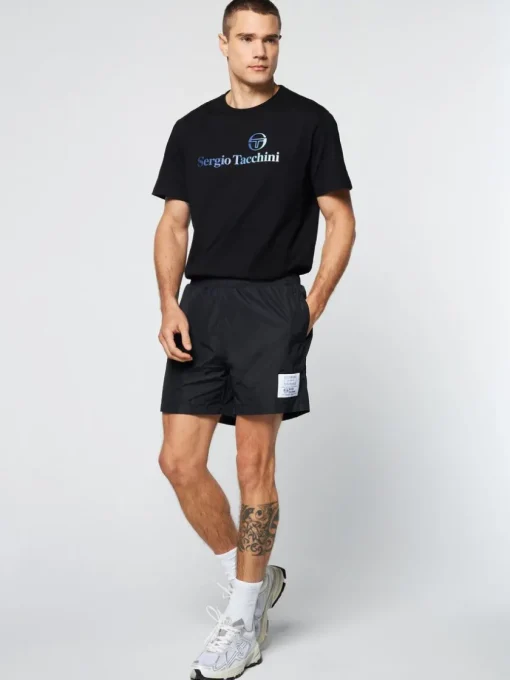 Sergio Tacchini Nylon<Onda Short- Black Beauty