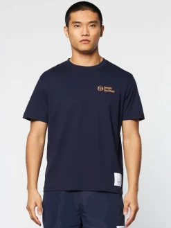 Sergio Tacchini For The Court<Onda T-Shirt- Maritime Blue