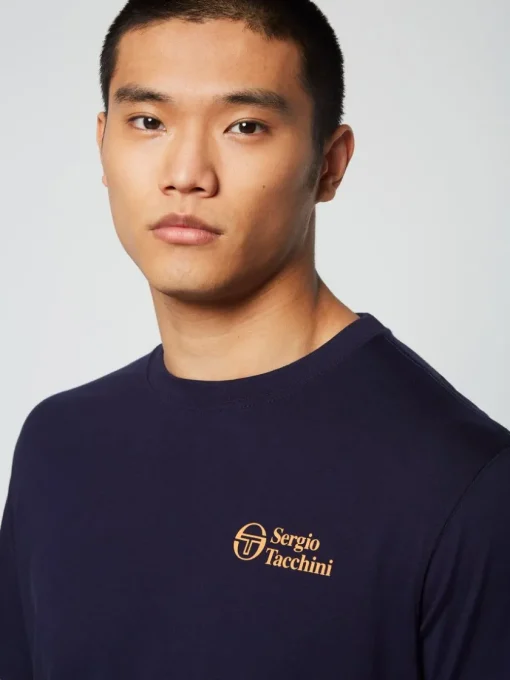 Sergio Tacchini For The Court<Onda T-Shirt- Maritime Blue