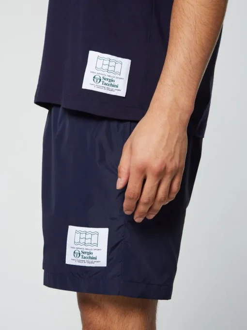 Sergio Tacchini For The Court<Onda T-Shirt- Maritime Blue