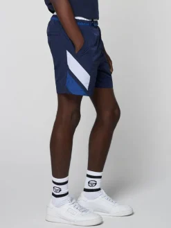 Sergio Tacchini Nylon<Ortica Tennis Short- Maritime Blue