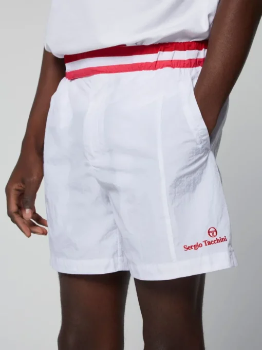 Sergio Tacchini Nylon<Ortica Tennis Short- White