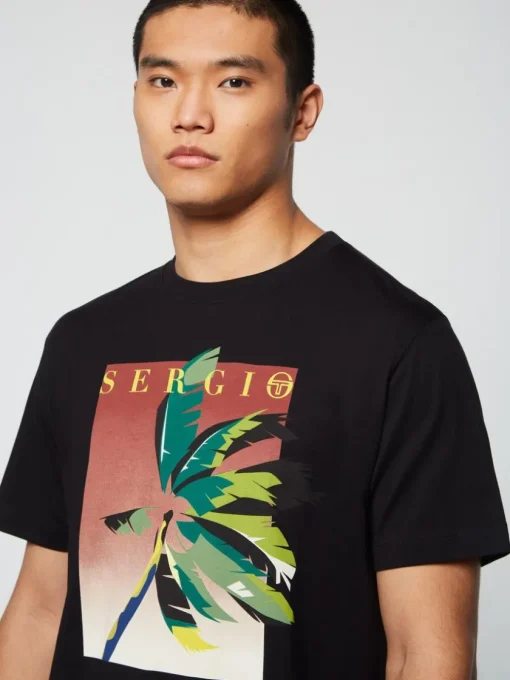 Sergio Tacchini T-Shirts<Palma T-Shirt- Black Beauty