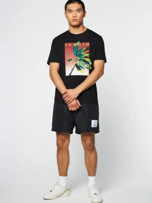 Sergio Tacchini View All<Palma T-Shirt- Black Beauty