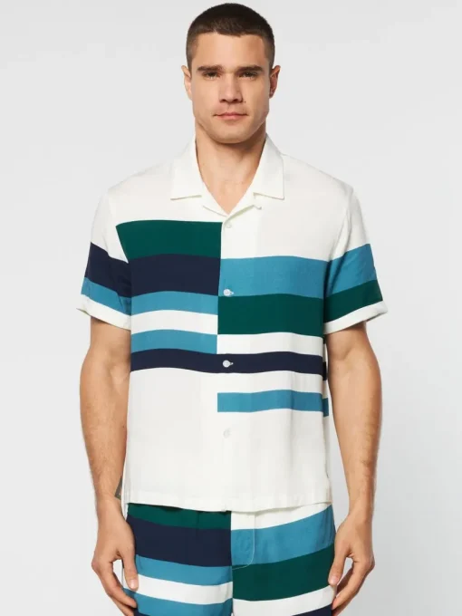 Sergio Tacchini Matching Separates<Pennellata Cabana Shirt- Gardenia/ Multi