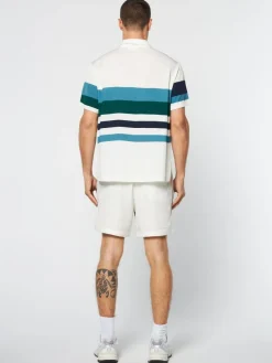 Sergio Tacchini Matching Separates<Pennellata Cabana Shirt- Gardenia/ Multi