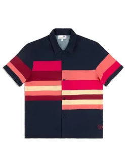 Sergio Tacchini View All<Pennellata Cabana Shirt- Maritime Blue/ Multi