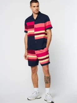 Sergio Tacchini View All<Pennellata Cabana Shirt- Maritime Blue/ Multi