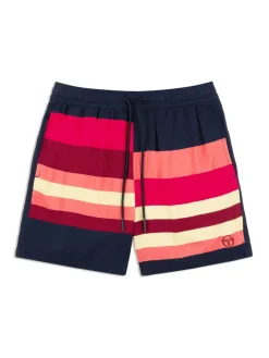 Sergio Tacchini Matching Separates<Pennellata Short- Maritime Blue/ Multi