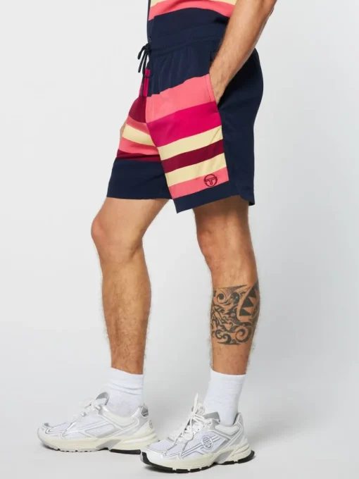 Sergio Tacchini Matching Separates<Pennellata Short- Maritime Blue/ Multi