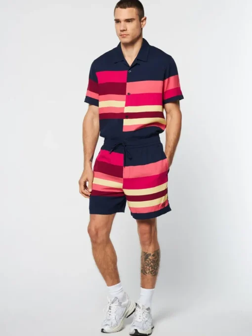 Sergio Tacchini Matching Separates<Pennellata Short- Maritime Blue/ Multi