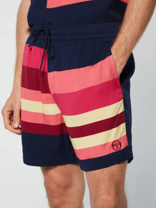 Sergio Tacchini Matching Separates<Pennellata Short- Maritime Blue/ Multi