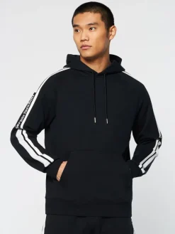 Sergio Tacchini View All<Pereto Tape Hoodie- Black Beauty