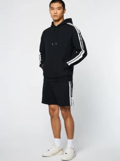 Sergio Tacchini View All<Pereto Tape Hoodie- Black Beauty