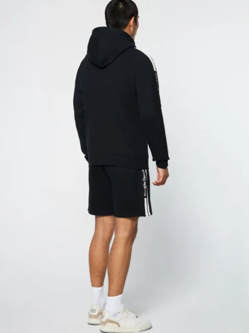 Sergio Tacchini View All<Pereto Tape Hoodie- Black Beauty
