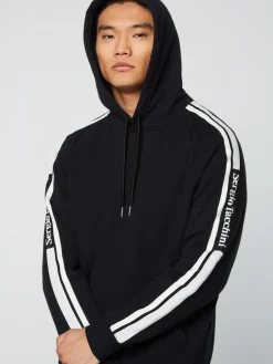 Sergio Tacchini View All<Pereto Tape Hoodie- Black Beauty