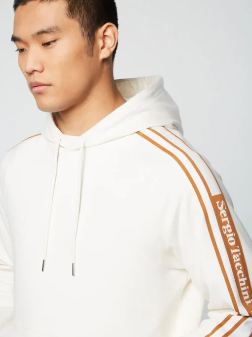 Sergio Tacchini View All<Pereto Tape Hoodie- Gardenia