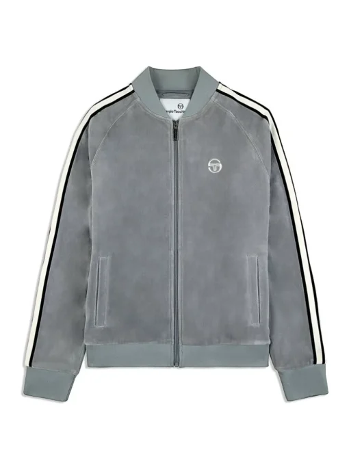 Sergio Tacchini View All<Pereto Velour Track Jacket- Sleet