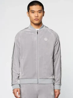 Sergio Tacchini View All<Pereto Velour Track Jacket- Sleet