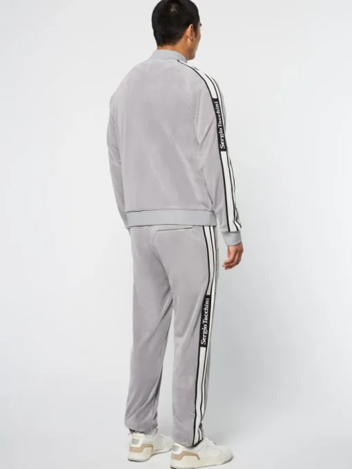 Sergio Tacchini View All<Pereto Velour Track Jacket- Sleet
