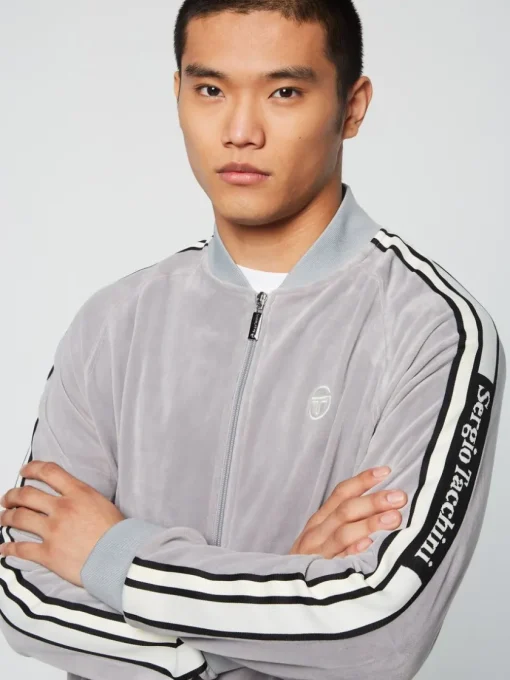 Sergio Tacchini View All<Pereto Velour Track Jacket- Sleet