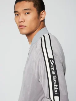 Sergio Tacchini View All<Pereto Velour Track Jacket- Sleet
