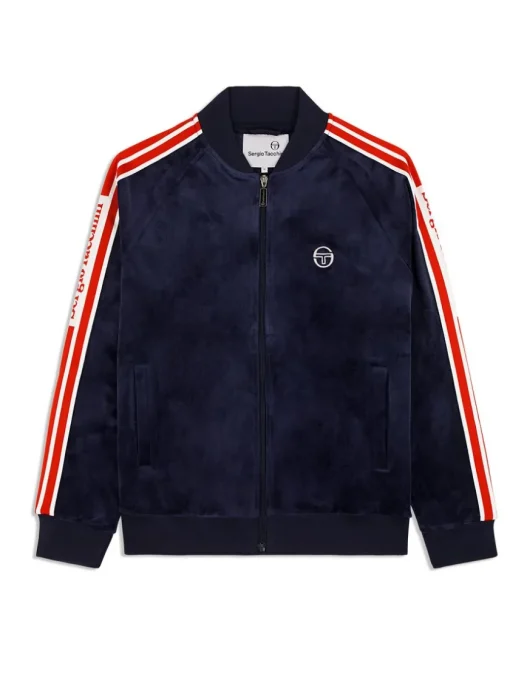 Sergio Tacchini Tracksuits<Pereto Velour Track Jacket- Maritime Blue