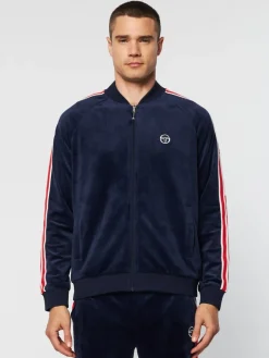 Sergio Tacchini Tracksuits<Pereto Velour Track Jacket- Maritime Blue