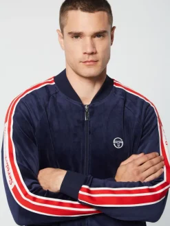 Sergio Tacchini Tracksuits<Pereto Velour Track Jacket- Maritime Blue