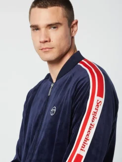 Sergio Tacchini Tracksuits<Pereto Velour Track Jacket- Maritime Blue