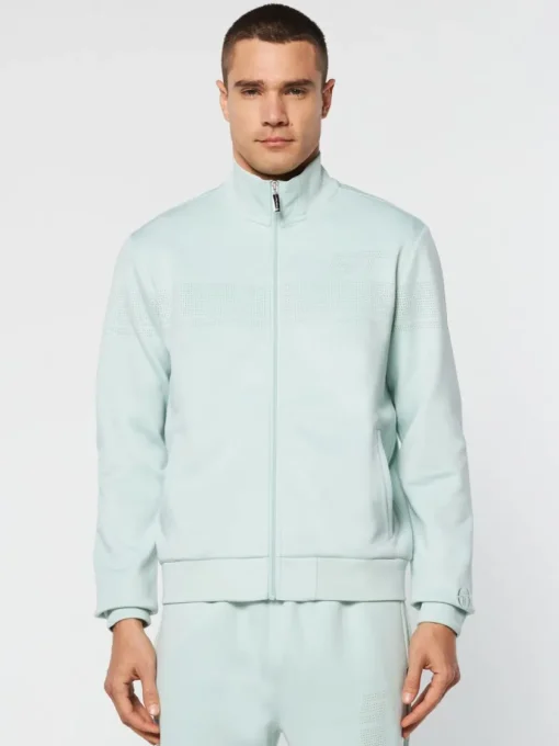 Sergio Tacchini For The Court<Perforata Track Jacket- Surf Spray