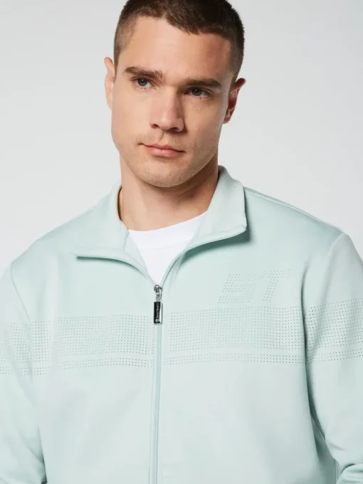 Sergio Tacchini For The Court<Perforata Track Jacket- Surf Spray