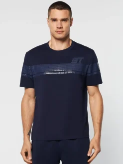 Sergio Tacchini For The Court<Perforata T-Shirt- Maritime Blue