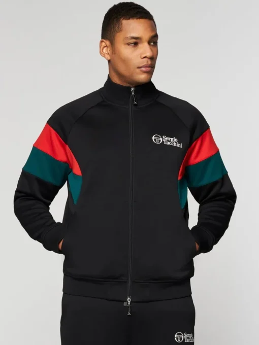 Sergio Tacchini Jackets<Pero Track Jacket- Black Beauty