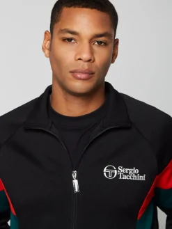 Sergio Tacchini Jackets<Pero Track Jacket- Black Beauty