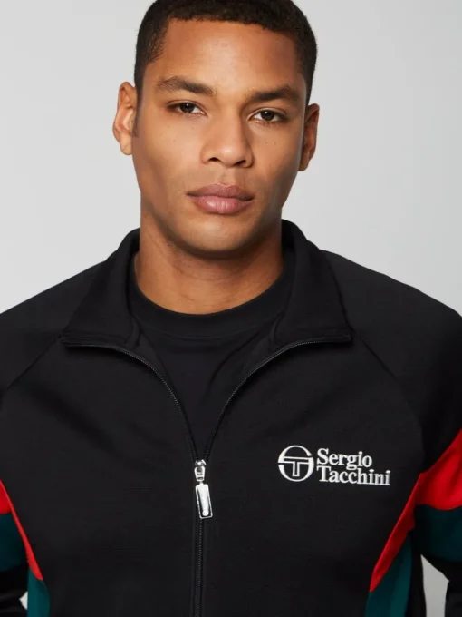 Sergio Tacchini Jackets<Pero Track Jacket- Black Beauty