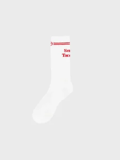 Sergio Tacchini For The Court<Prep Crew High Socks- White