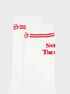Sergio Tacchini For The Court<Prep Crew High Socks- White