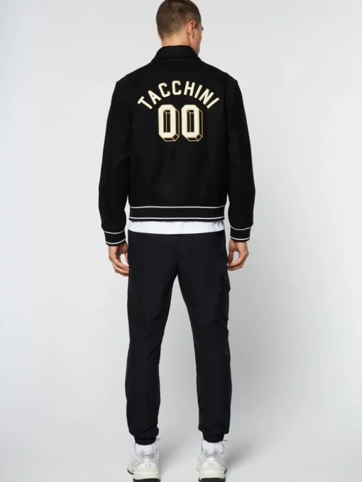 Sergio Tacchini View All<Prep Wool Varsity Jacket- Black