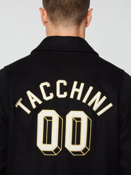 Sergio Tacchini View All<Prep Wool Varsity Jacket- Black