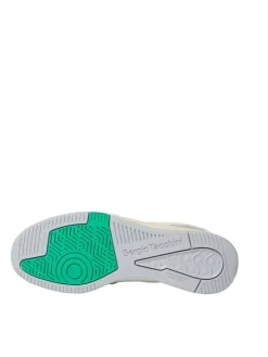 Sergio Tacchini Shoes<Prime Shot Da Sneaker- Antique White/ Almond Oil/ Bright Green