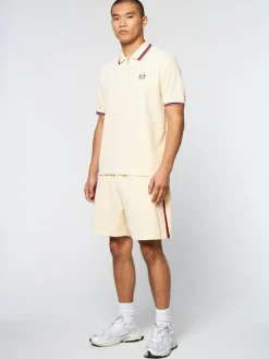 Sergio Tacchini View All<Primo Velour Polo- Pearl Ivory