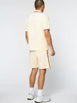 Sergio Tacchini View All<Primo Velour Polo- Pearl Ivory