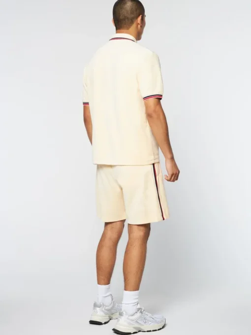 Sergio Tacchini View All<Primo Velour Polo- Pearl Ivory