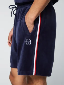 Sergio Tacchini Matching Separates<Primo Velour Short- Maritime Blue
