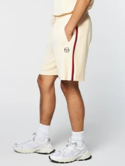 Sergio Tacchini Shorts And Swim<Primo Velour Short- Pearl Ivory