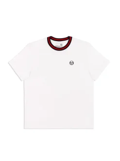 Sergio Tacchini T-Shirts<Rainer T-Shirt- White/ Adrenaline Rush