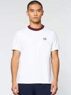 Sergio Tacchini T-Shirts<Rainer T-Shirt- White/ Adrenaline Rush
