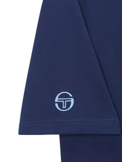 Sergio Tacchini For The Court<Rally Mch T-Shirt- Navy